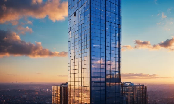 skyscraper rooftop